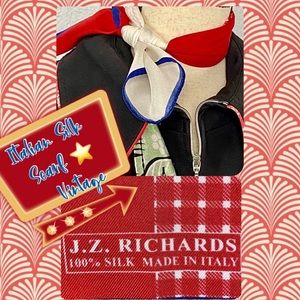 Vint JZ Richards Paris Silk 🔺▫️🔹 Kerchief👌🏽
